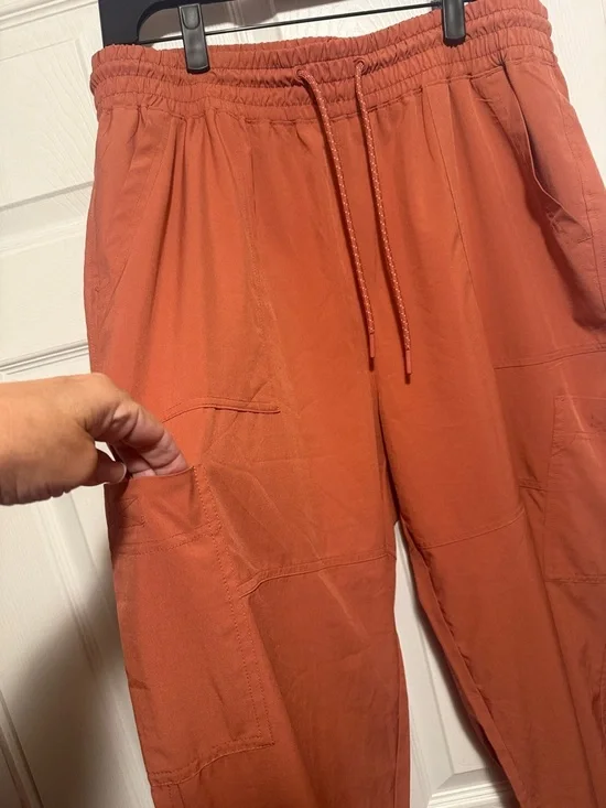 Men's Rust Drawstring Jogger Pants - Picture 2 of 7